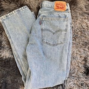 Levi’s low pro straight jeans